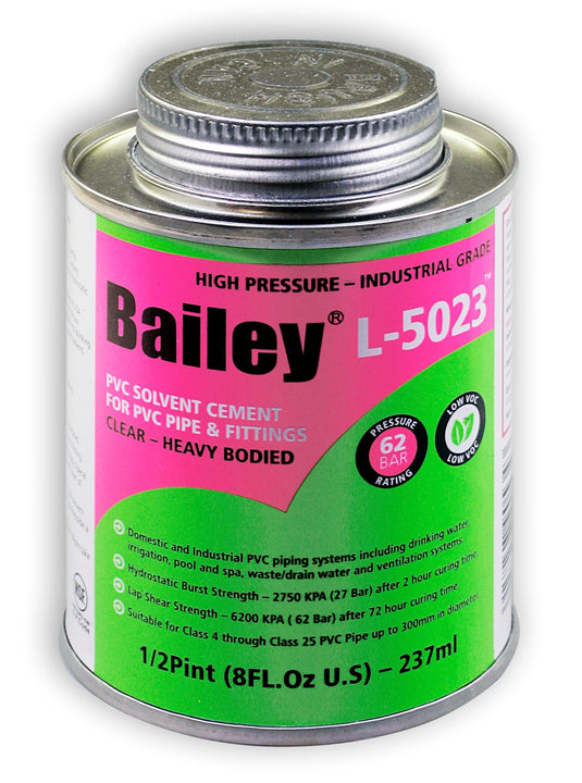 BAILEY HIGH PRESSURE PVC SOLVENT (L-5023)