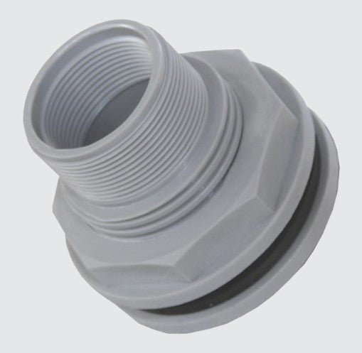 BULKHEAD FITTING 2''/1 1/2''MALE GREY