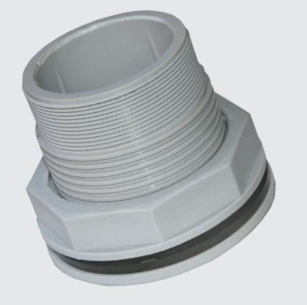 BULKHEAD FITTING 4'' MALE GREY