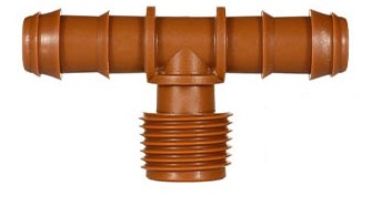 AZUD DRIP BARBED MALE TEE 16MM X 1/2''