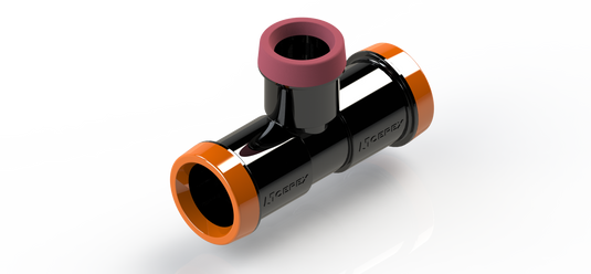 EZ FLOW  REDUCING TEE 25MM X 20MM