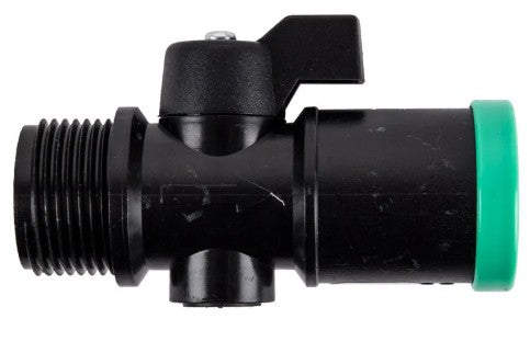 FULL FLOW SHUT-OFF VALVE 20MM x 3/4