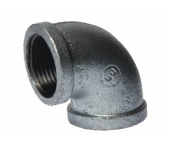 GALVANISED 90 DEGREE FEMALE ELBOW