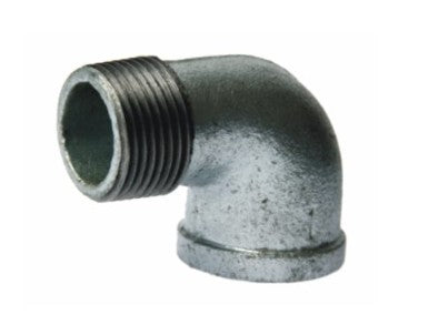 GALVANISED 90 DEGREE MALE/FEMALE ELBOW