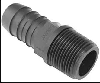 NYLON REDUCING MALE ADAPTOR 20MM X 1''
