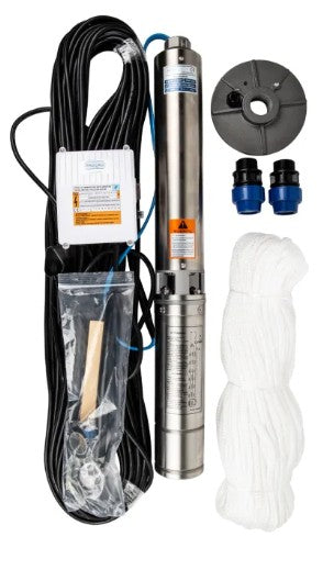 PASCALI SUBMERSIBLE PUMP COMBO 0.37KW 230V PUMP,MOTOR AND CONTROL BOX