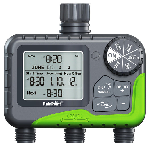 RAINPOINT DIGITAL 3-ZONE IRRIGATION TIMER