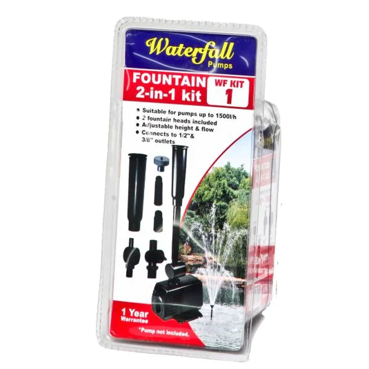 WATERFALL FOUNTAIN 2 IN 1 KIT
